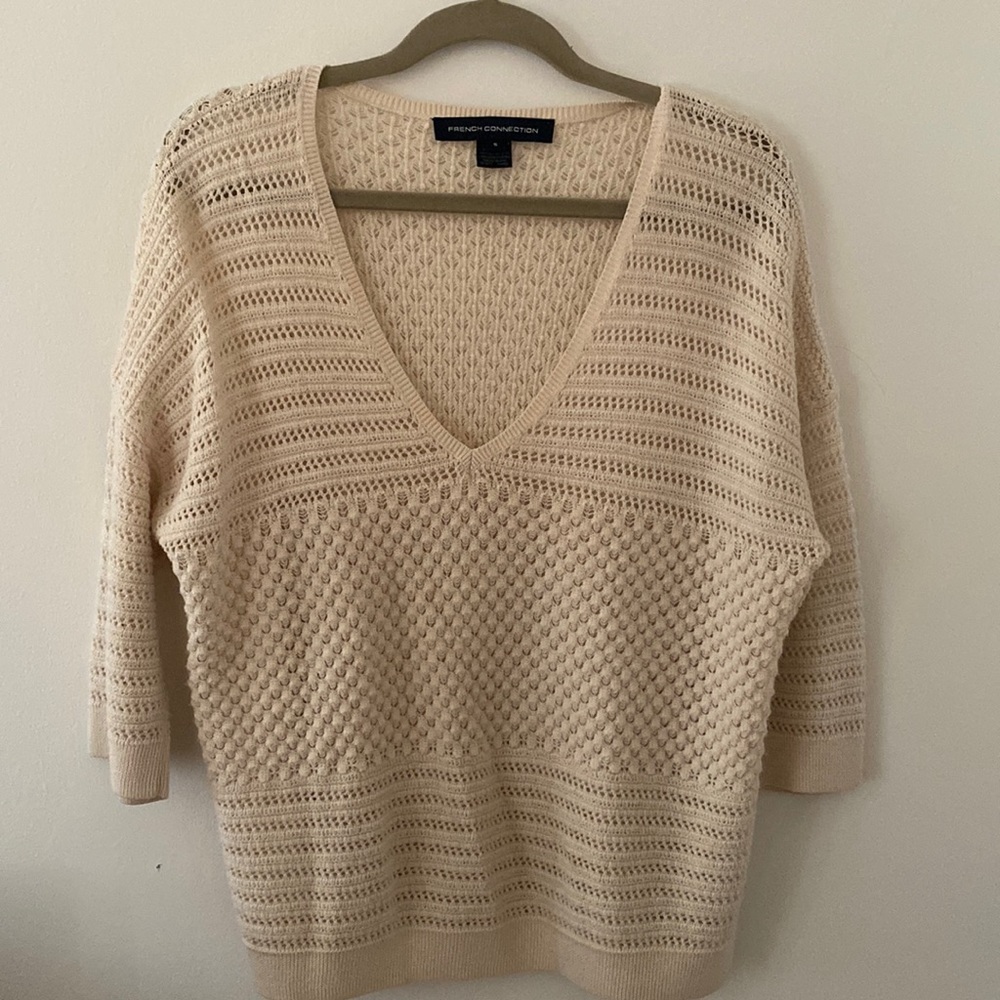 French Connection Sweater with Quarter Sleeves
